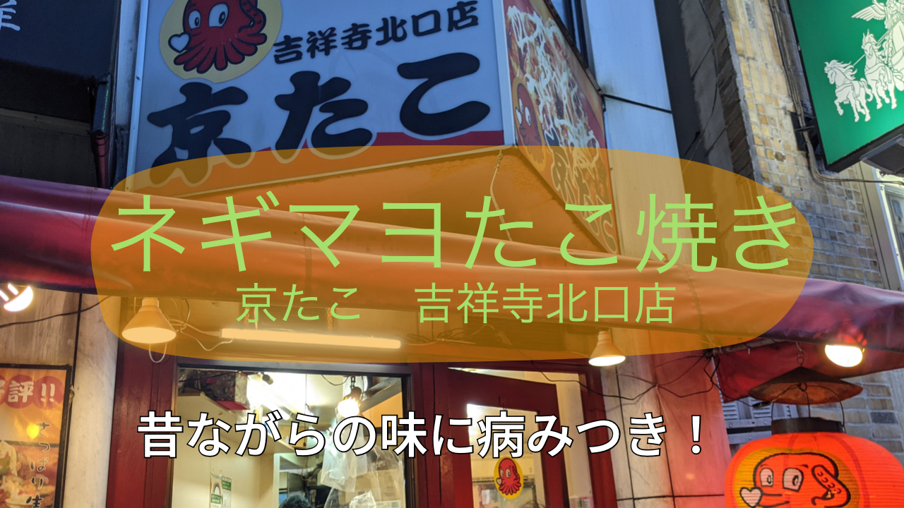 たこ焼き 京たこ 吉祥寺北口店の ネギマヨたこ焼き が美味しすぎる なかちこ吉祥寺のたれ
